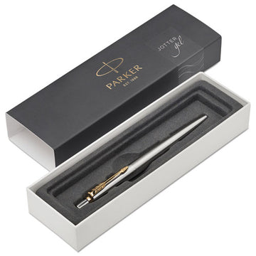 Parker® Jotter Gel Pen, Retractable, Medium 0.7 Mm, Black Ink, Stainless Steel Barrel freeshipping - TVN Wholesale